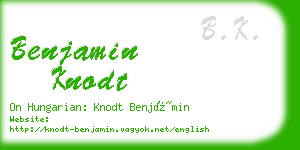 benjamin knodt business card